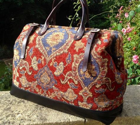 suitcase carpet bag pattern